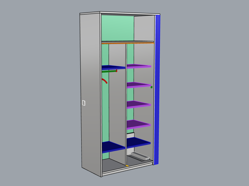 Vue 3D de l’intérieur.