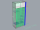 Vue 3D de l'ensemble du meuble avec les portes, il fera 2m70 de haut.