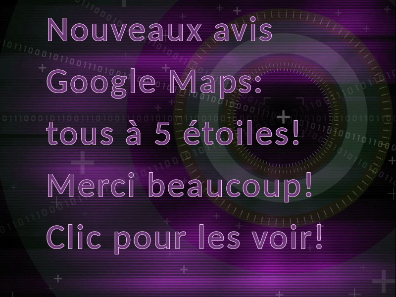 De nouveaux avis Google Maps